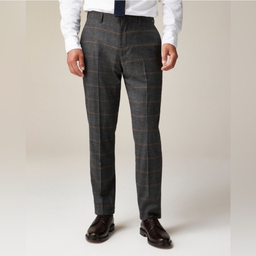 J Crew Ludlow Slim-fit suit pant in Italian wool blend BZ602 Size 33x30 NWT Suit